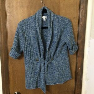 dressbarn Blue Textured Women's XL Cardigan